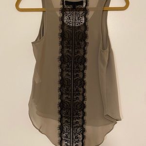 Topshop Olive Lace Tank